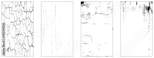 Grunge vector is black and white. Abstract monochrome texture collection.