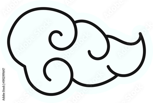 Japanese Culture Cartoon Sticker Element