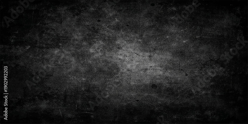 A dark grunge wall background with alpha channel featuring an old black concrete texture and a rough vintage grey stone surface for a dirty textured backdrop design