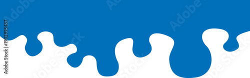 Template of divider shape for design on website, banner or poster.