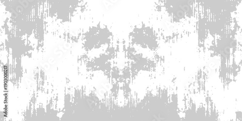 Vintage black ink splash and floral splat pattern on a dirty grunge background vector design with paint splatter texture and a grungy paper border frame