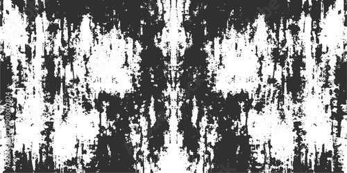 Wallpaper Mural Vintage black ink splash vector background featuring a dirty grunge paint texture with a decorative floral pattern and a weathered spray stain border design Torontodigital.ca