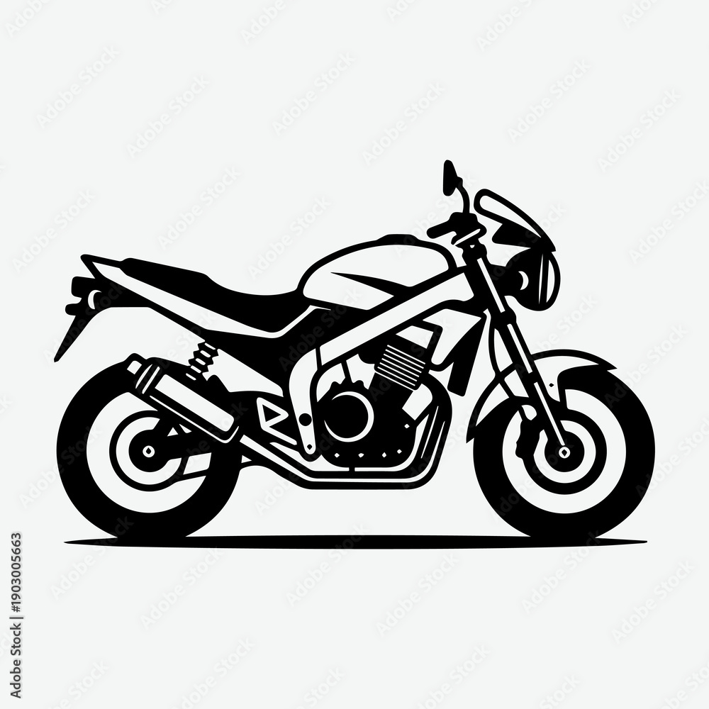 Obraz premium Minimal black and white vector illustration 5.eps