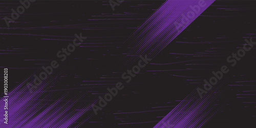 Sporty abstract line motif car sticker, purple grunge color combination, vector.