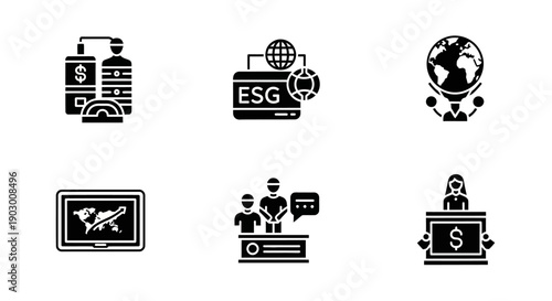 ESG Investing Icons: Global Finance, Sustainability, and Corporate Responsibility