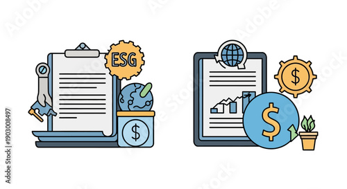 ESG Investing Concept: Sustainable Finance, Global Growth, and Corporate Responsibility