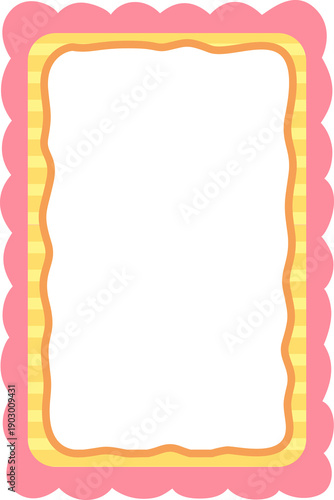 Pink and Orange Soft Border Frame