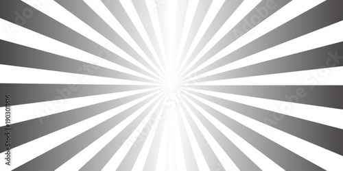 A vintage blue radial starburst pattern creates an abstract vector background with sun rays and a grunge paper texture for a retro light beam illustration