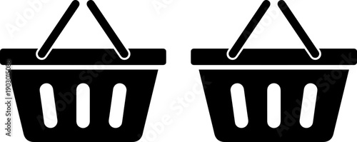 Modern shopping baskets for retail and ecommerce