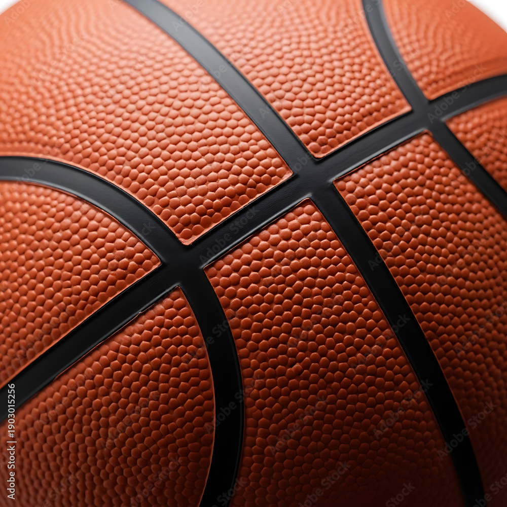 Obraz premium Close Up Basketball Texture Orange Ball Sport Equipment