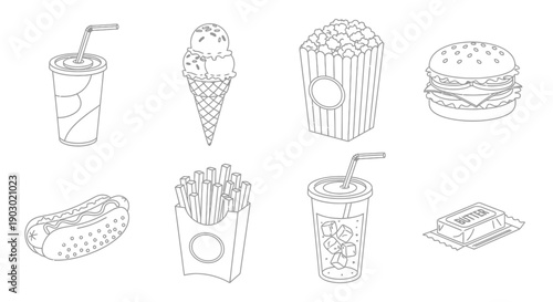 Fast food and snacks for a quick meal on the go