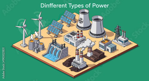 Various Power Generation Methods and Energy Sources.