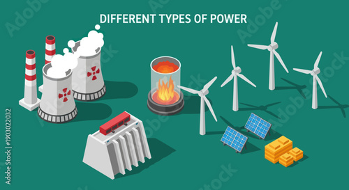 Various Renewable and Non Renewable Energy Sources.