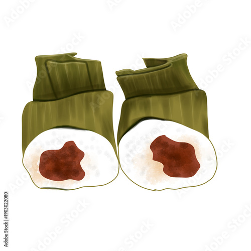 traditional food lemper Illustration 