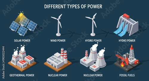 Various Types of Power Generation Plants.