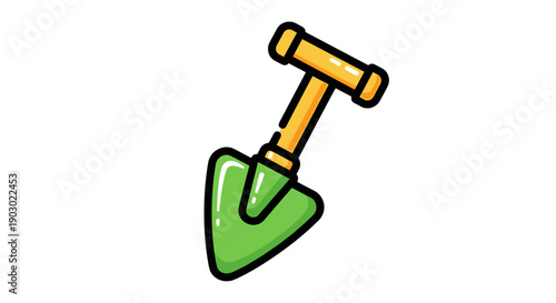 colorful bulb planter in cartoon style isolated on white