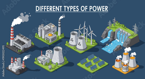Various Power Generation Facilities and Technologies.