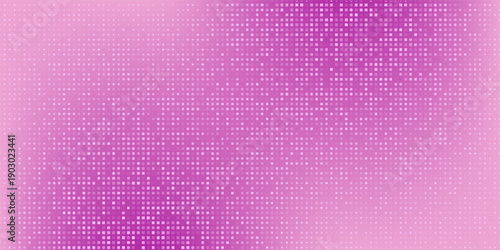 Shining pink purple disco party pattern background. Iridescent sequin mosaic texture. Abstract sparkling halftone wallpaper. Pop up comic glowing glitter backdrop. Retro vector design template