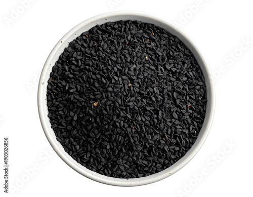 Nigella Seeds isolated on transparent background, PNG