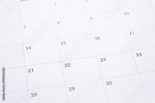 Calendar paper page pattern background