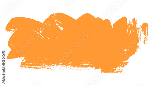 Wide Artistic Orange Paint Splash for Grungy Background and Texture Design