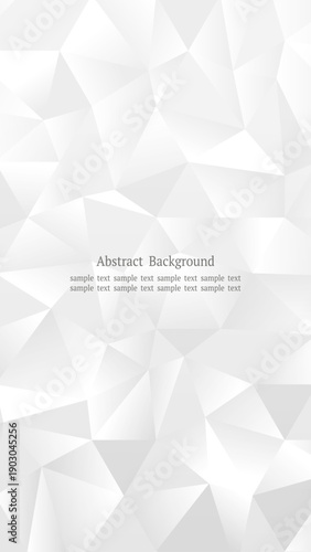 クリスタル調 グレーのポリゴン背景 縦長16:9