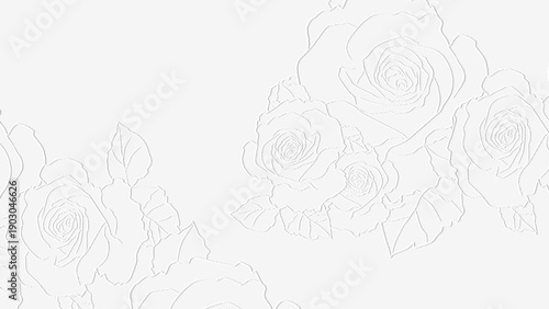 embossed image of roses