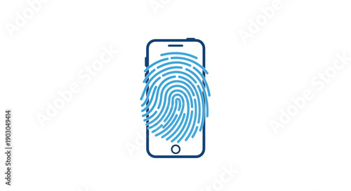 Fingerprint security on a smartphone for digital identification.