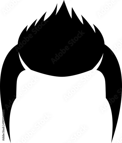vector of men's hairstyles for character design and salon.