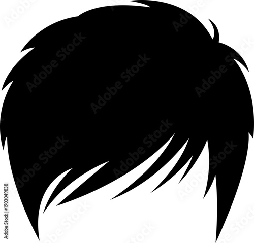 Vector illustration of men's hair.