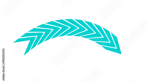 Free Download vector illustration of an abstract blue arrows on white background. 3d neon blue arrows - GFXLoad