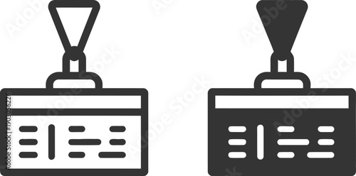 ID Badges with Lanyards for Identification