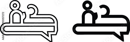 People Talking on Speech Bubbles