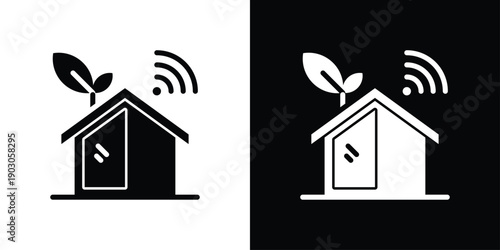 Greenhouse Icon Sheet  Black And White
