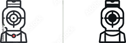 Target Practice Silhouette Icons