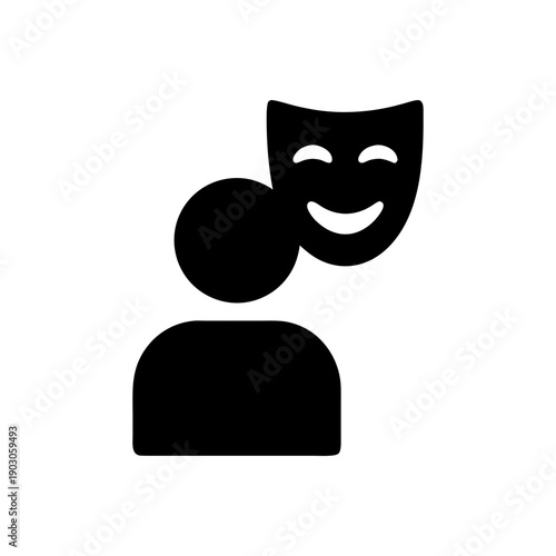 Social Facade Pretending Icon