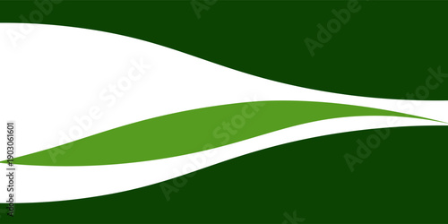 Abstract green wave background, Vector green line background curve element with white space for text and message design, eps 10