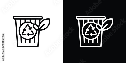 Recycle Bin Icon Sheet  Black And White