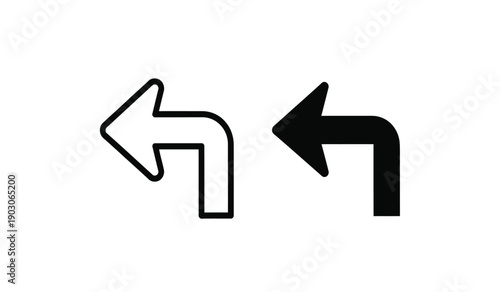 Free Download Two arrows pointing left and right with curved lines - GFXLoad