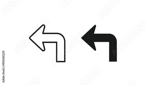 Two curved arrows pointing in opposite directions, one black and one white