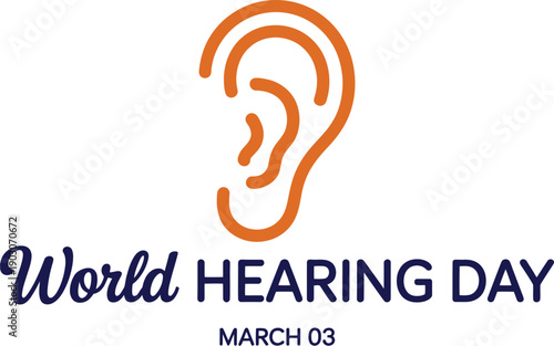 World Hearing Day Awareness Ear Icon