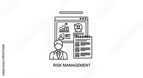Risk Management Strategy Analysis with Business Data and Personnel Chart