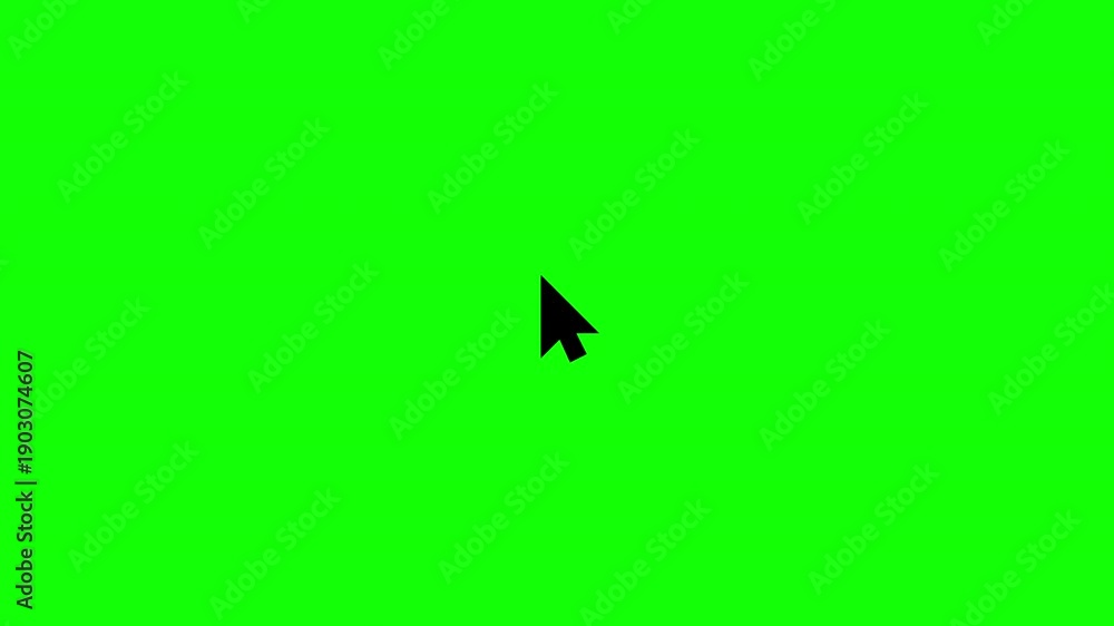 Minimal outline mouse cursor with double click animation and ...
