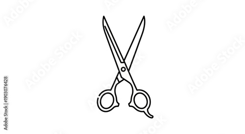 Set of sharp stainless steel scissors vector illustration featuring open metal blades and barber shears isolated on white for office work and hair cutting