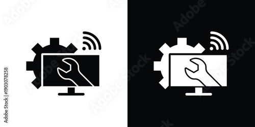 Maintenance Icon Sheet Black And White