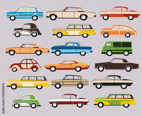 Vintage Classic Old Car Collection