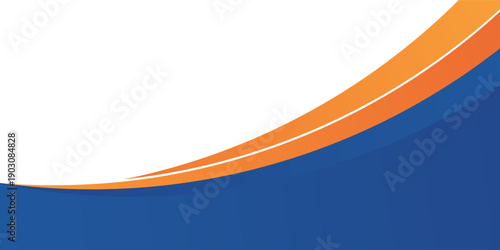 Abstract Blue Orange Background Template, eps10