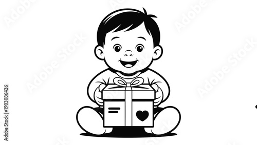 A smiling little girl holding a balloon, full of joy and innocence