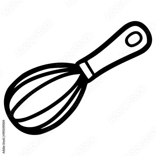 doodle whisk illustration hand drawn outline vector
