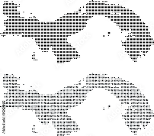 Panama City country vector infographic map in rectangle shape pattern style showing central America territory
